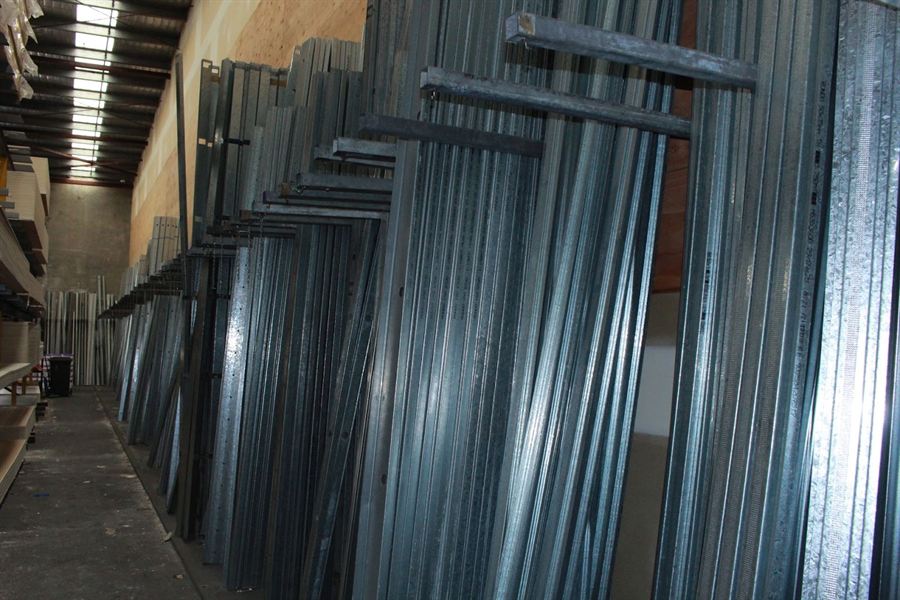 Steel stud and track framing stock